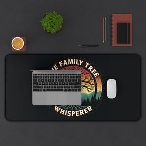 The Family Tree Whisperer Desk Mat - Genealogy Keepsakes Custom Genealogy Gift - 12" × 18"
