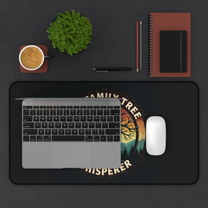 The Family Tree Whisperer Desk Mat - Genealogy Keepsakes Custom Genealogy Gift - 16" × 32"