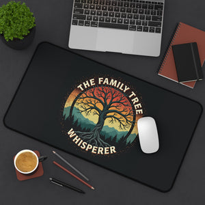 The Family Tree Whisperer Desk Mat - Genealogy Keepsakes Custom Genealogy Gift - 16" × 32"