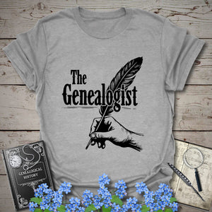 The Genealogist T-Shirt in Sport Grey by Genealogy Keepsakes