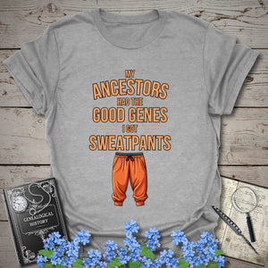 The Good Genes T-Shirt in Sport Grey by Genealogy Keepsakes
