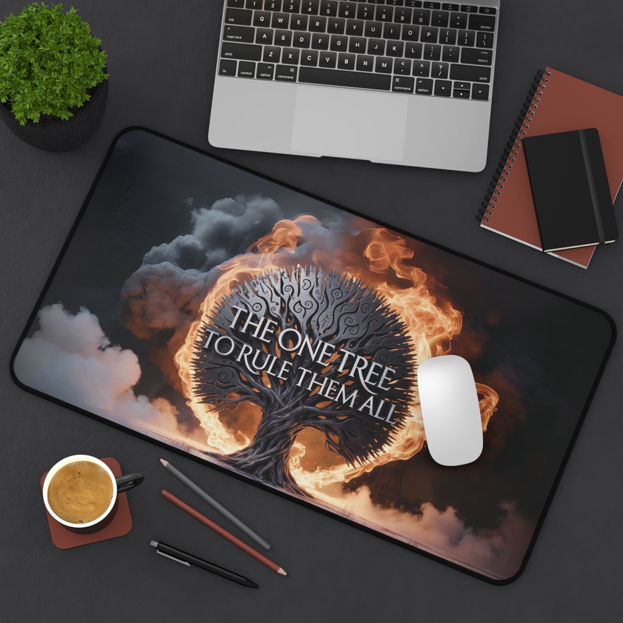 The One Tree To Rule Them All Desk Mat-