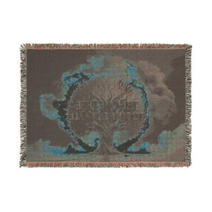 The One Tree Woven Blanket in by Genealogy Keepsakes