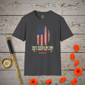 They Tested My DNA T-Shirt in Dark Heather by Genealogy Keepsakes