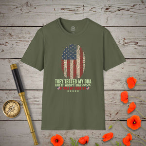 They Tested My DNA T-Shirt in Military Green by Genealogy Keepsakes