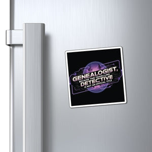 Time Travelling Detective - Genealogy Refrigerator Magnet in by Genealogy Keepsakes
