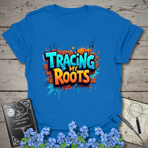 Tracing My Roots T-Shirt - Genealogy Keepsakes Custom Genealogy Gift - Royal S