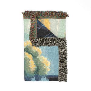 Tree of Day and Night Woven Blanket in by Genealogy Keepsakes