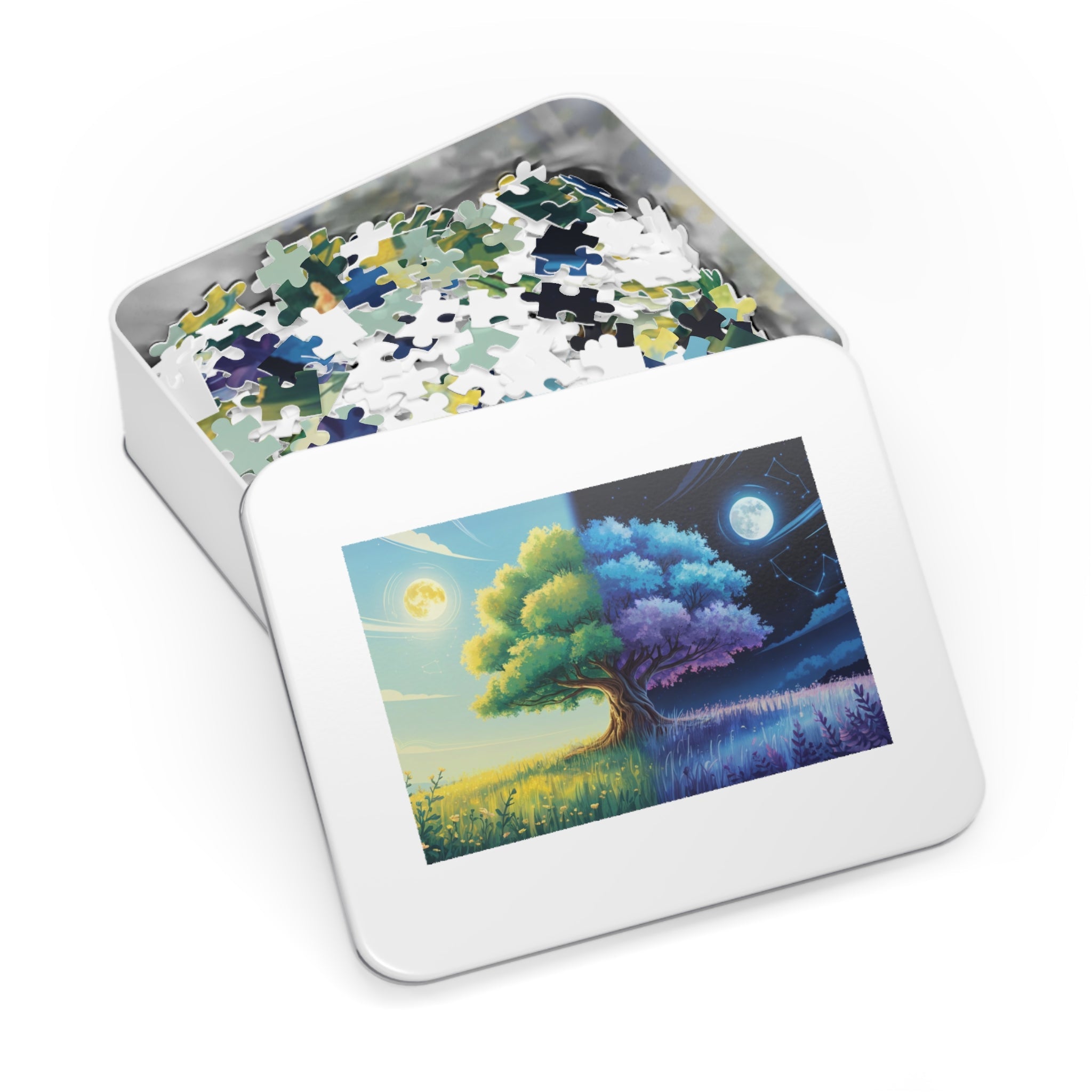 Tree of Day & Night Jigsaw Puzzle in by Genealogy Keepsakes