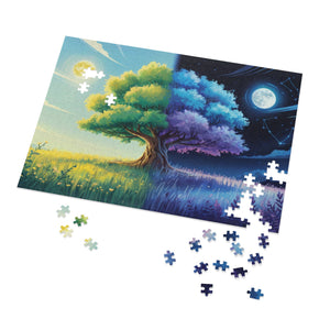 Tree of Day & Night Jigsaw Puzzle in by Genealogy Keepsakes