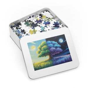 Tree of Day & Night Jigsaw Puzzle in by Genealogy Keepsakes