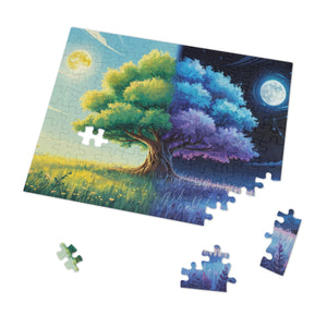 Tree of Day & Night Jigsaw Puzzle in by Genealogy Keepsakes