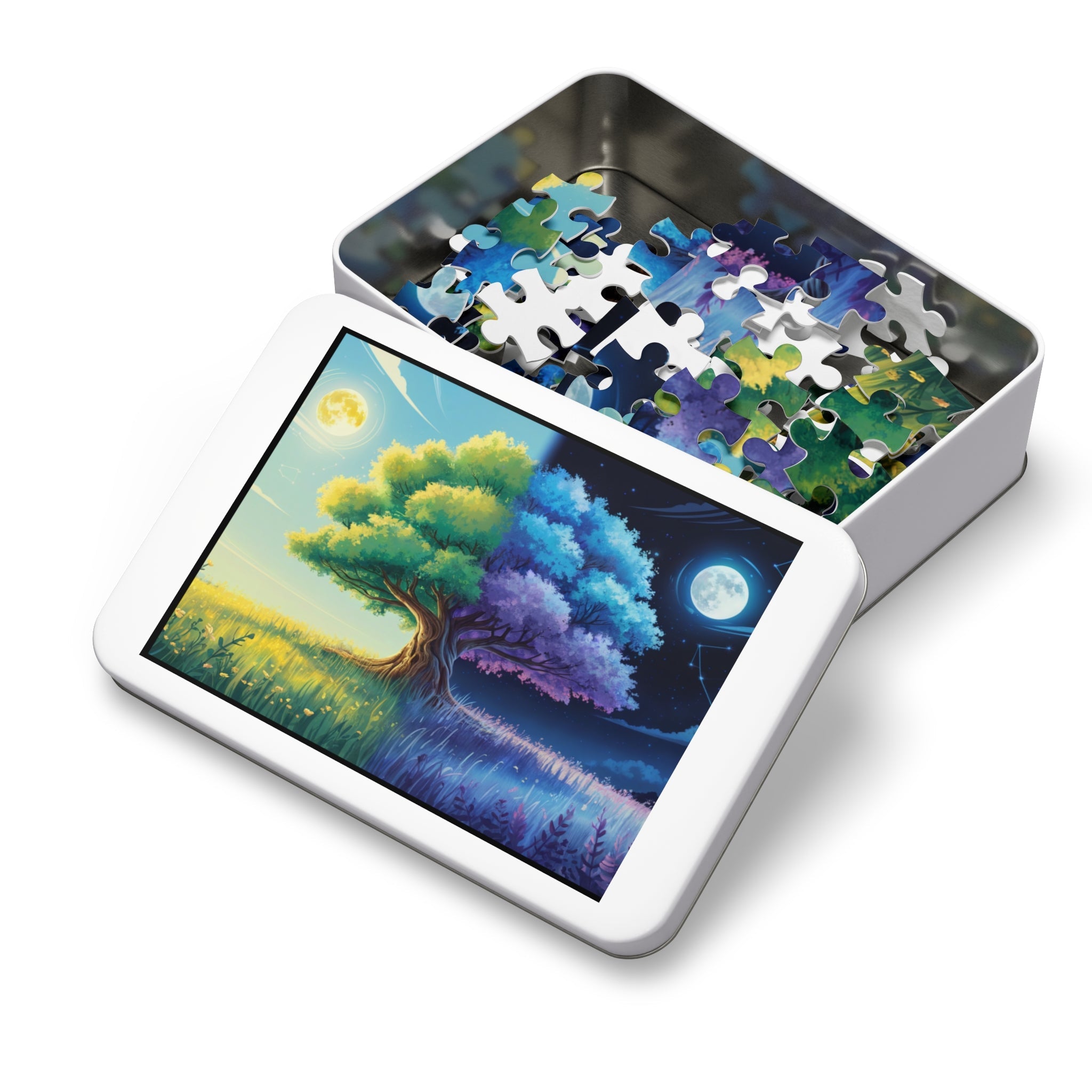 Tree of Day & Night Jigsaw Puzzle in by Genealogy Keepsakes