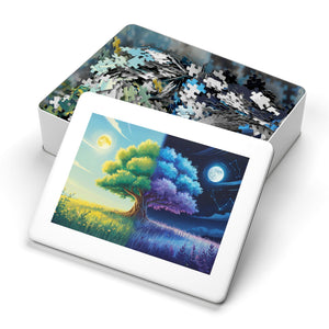 Tree of Day & Night Jigsaw Puzzle in by Genealogy Keepsakes