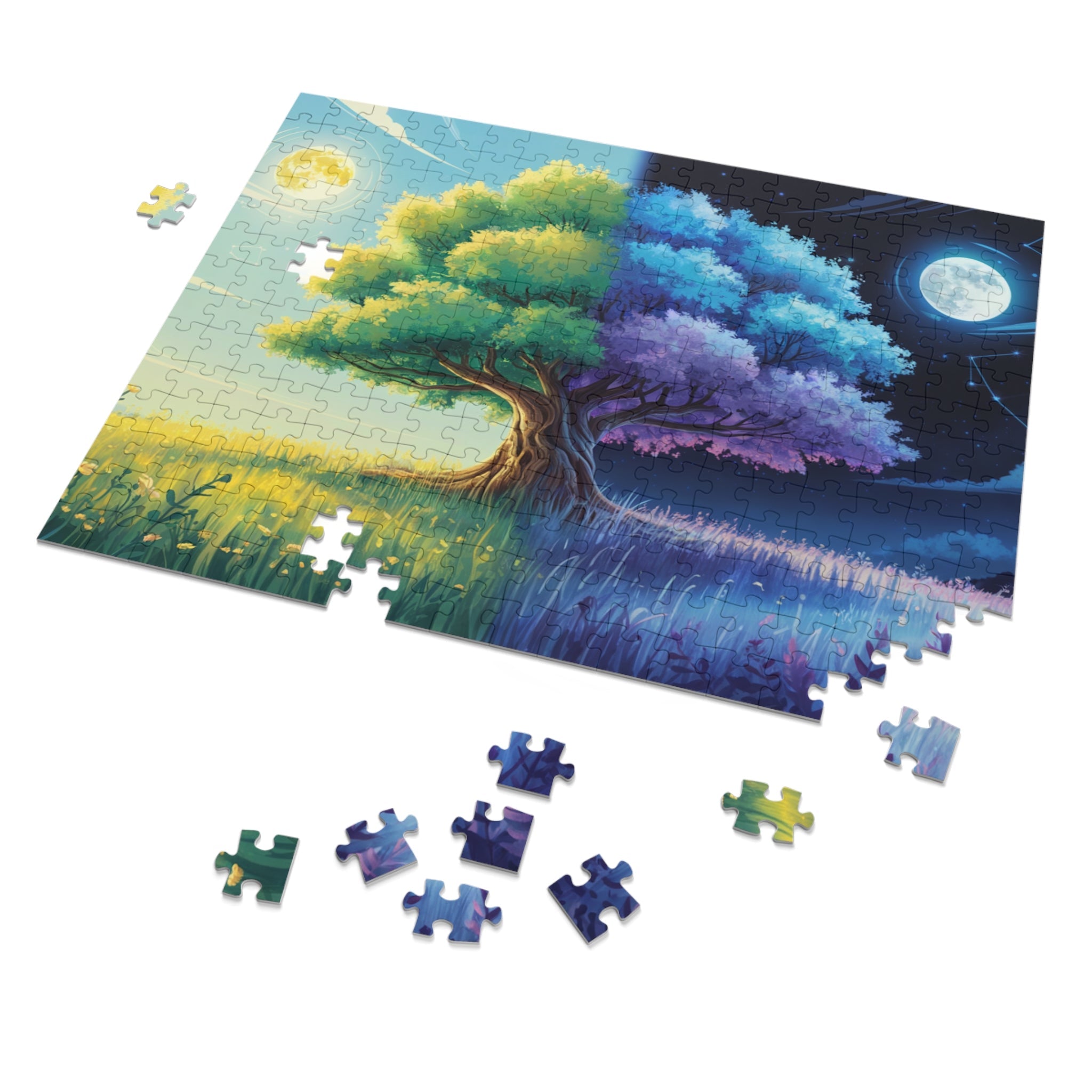 Tree of Day & Night Jigsaw Puzzle in by Genealogy Keepsakes