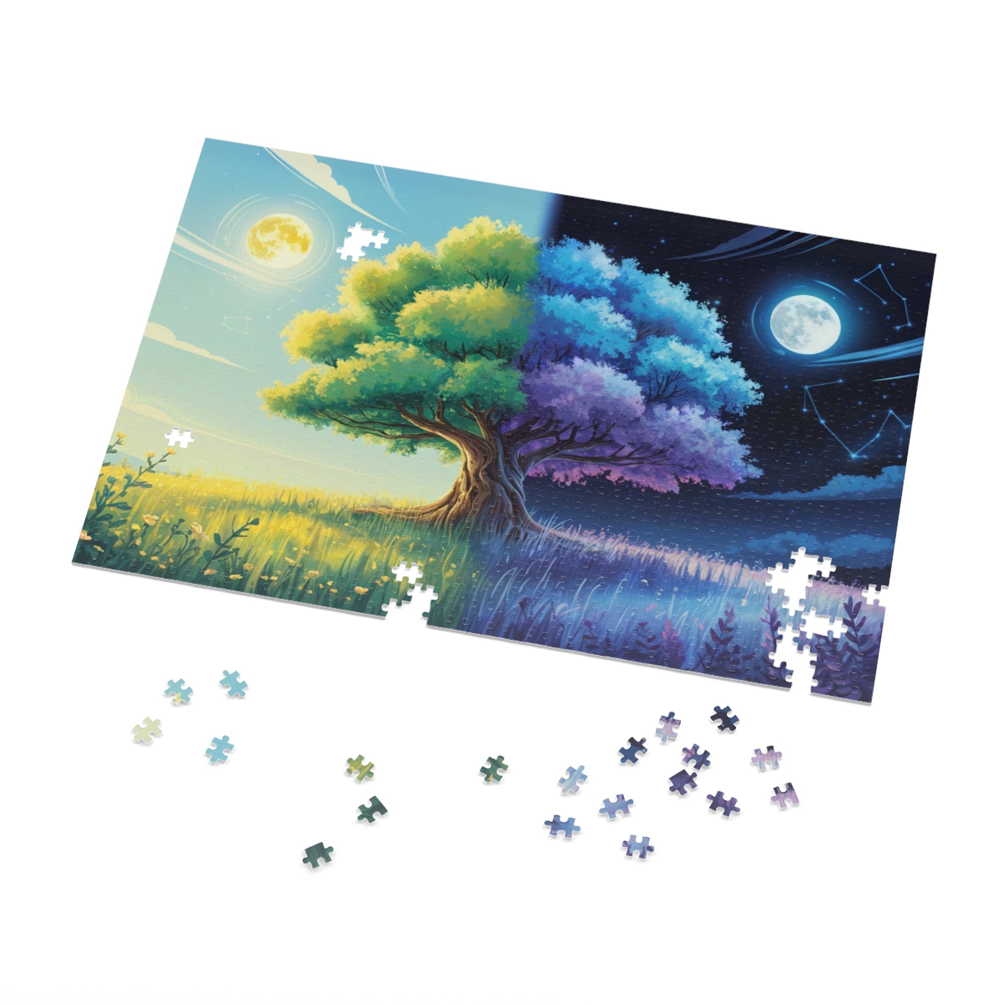 Tree of Day & Night Jigsaw Puzzle in by Genealogy Keepsakes