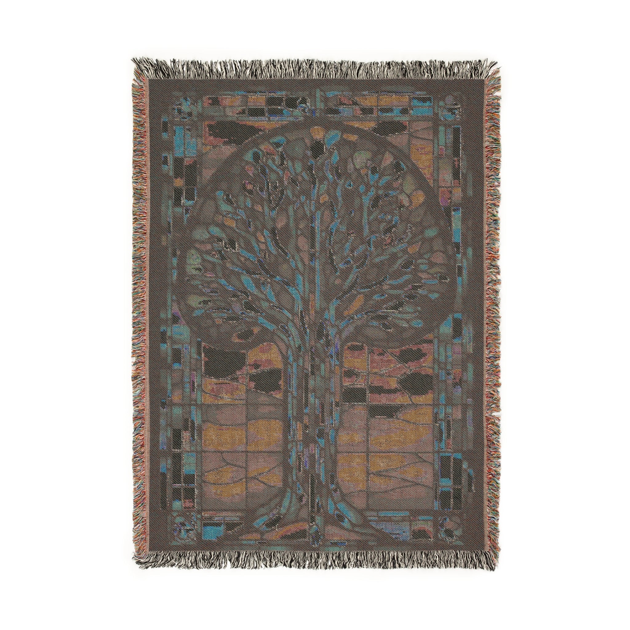 Tree Of Life Woven Blanket in Artwork by Genealogy Keepsakes