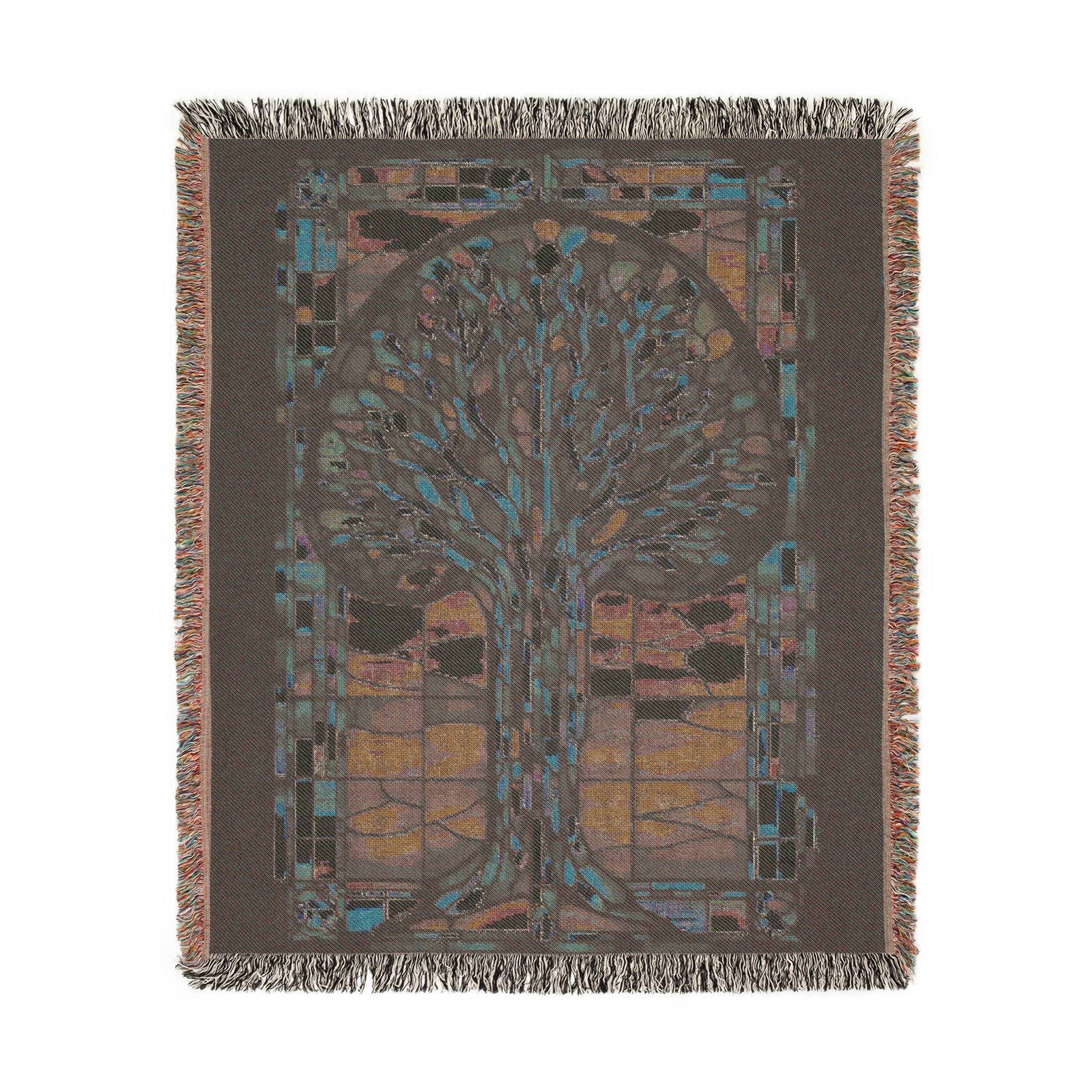 Tree Of Life Woven Blanket in Artwork by Genealogy Keepsakes
