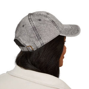 Vintage Genealogy Queen Embroidered Cap in Charcoal Grey by Genealogy Keepsakes