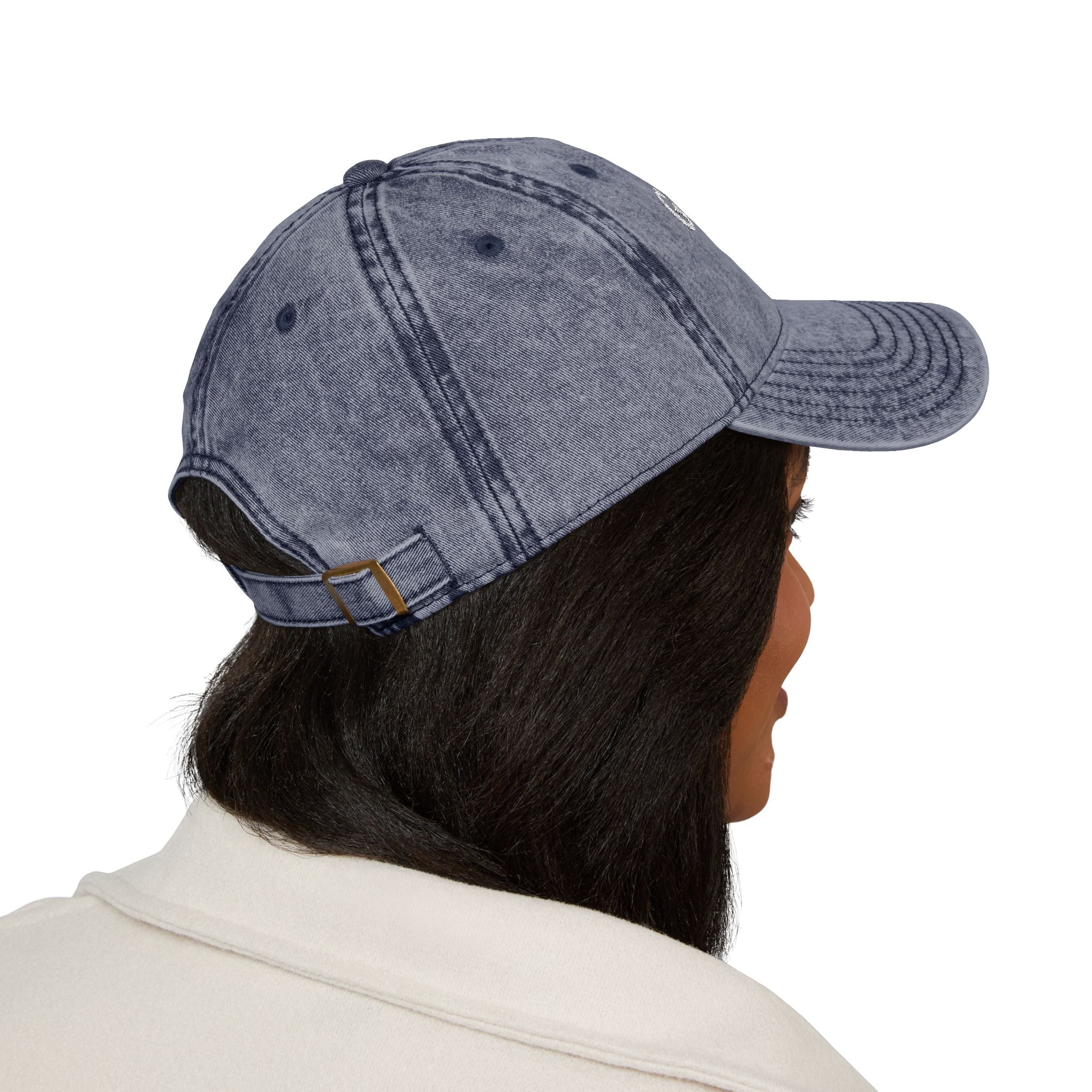 Vintage Genealogy Queen Embroidered Cap in Navy by Genealogy Keepsakes