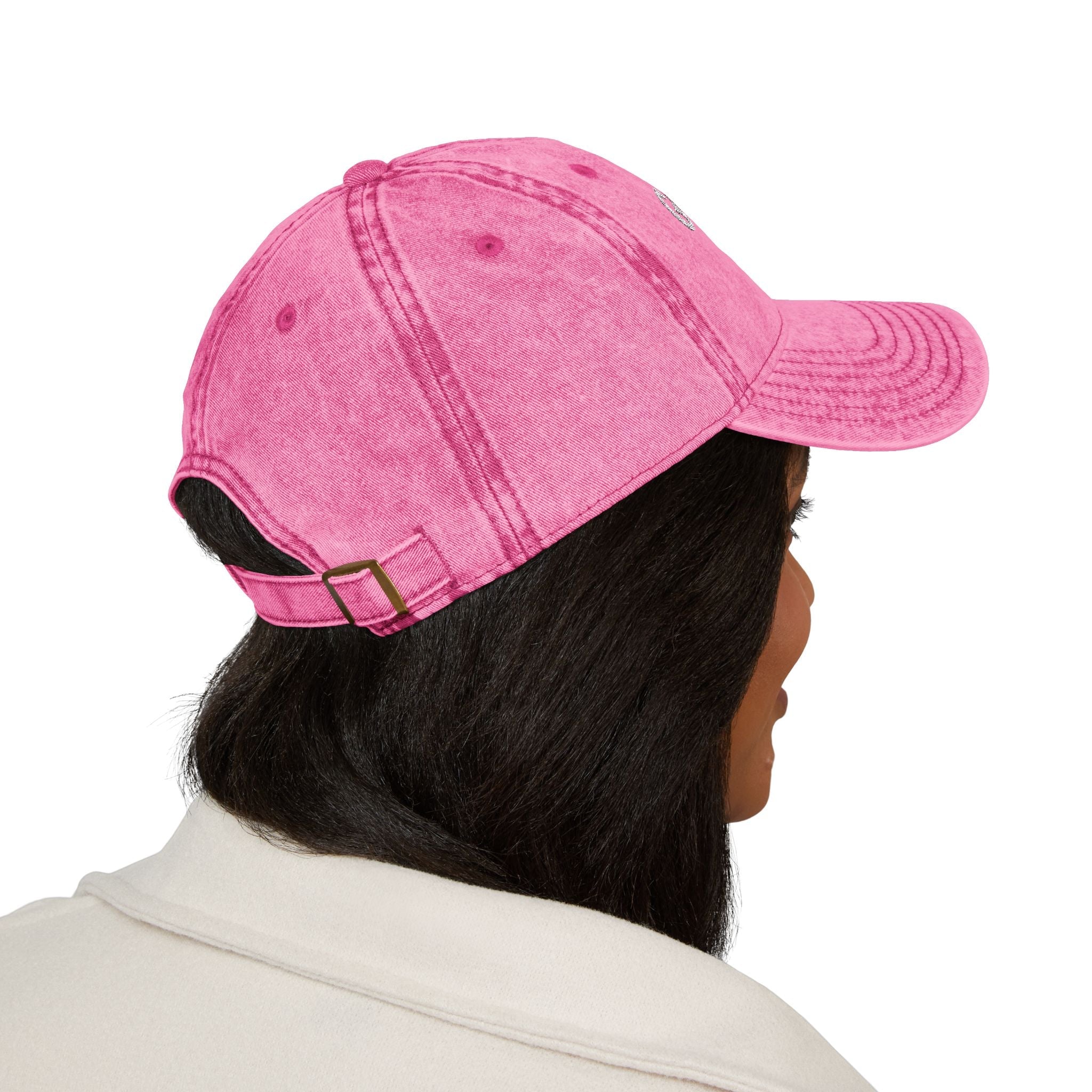 Vintage Genealogy Queen Embroidered Cap in Pink by Genealogy Keepsakes