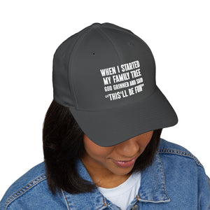 When I Started My Family Tree Embroidered Cap in by Genealogy Keepsakes