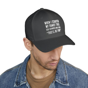 When I Started My Family Tree Embroidered Cap in by Genealogy Keepsakes