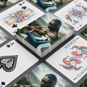 Whenua Within – Aotearoa New Zealand Art Playing Cards in 2.5" x 3.5" by Genealogy Keepsakes